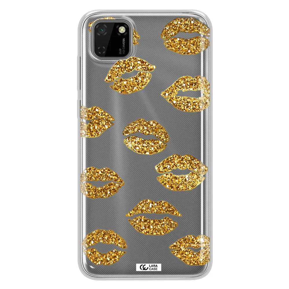 Glitter Lips Huawei Honor 9S Clear TPU Case