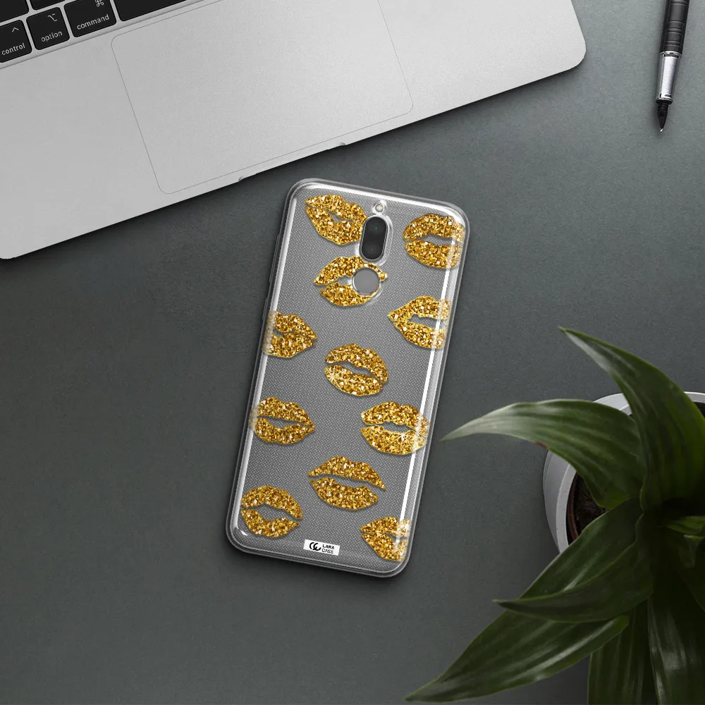 Glitter Lips Huawei Mate 10 Lite Clear TPU Case