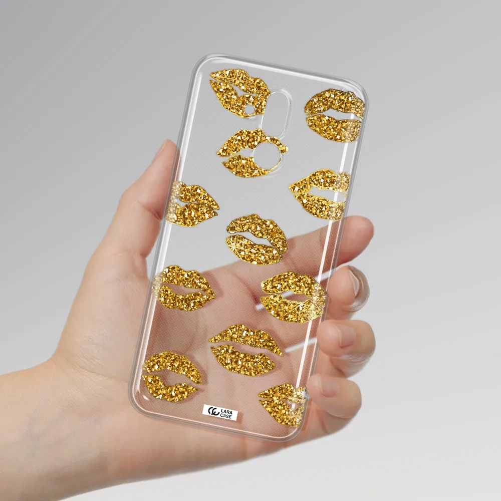 Glitter Lips Huawei Mate 20 Lite Clear TPU Case