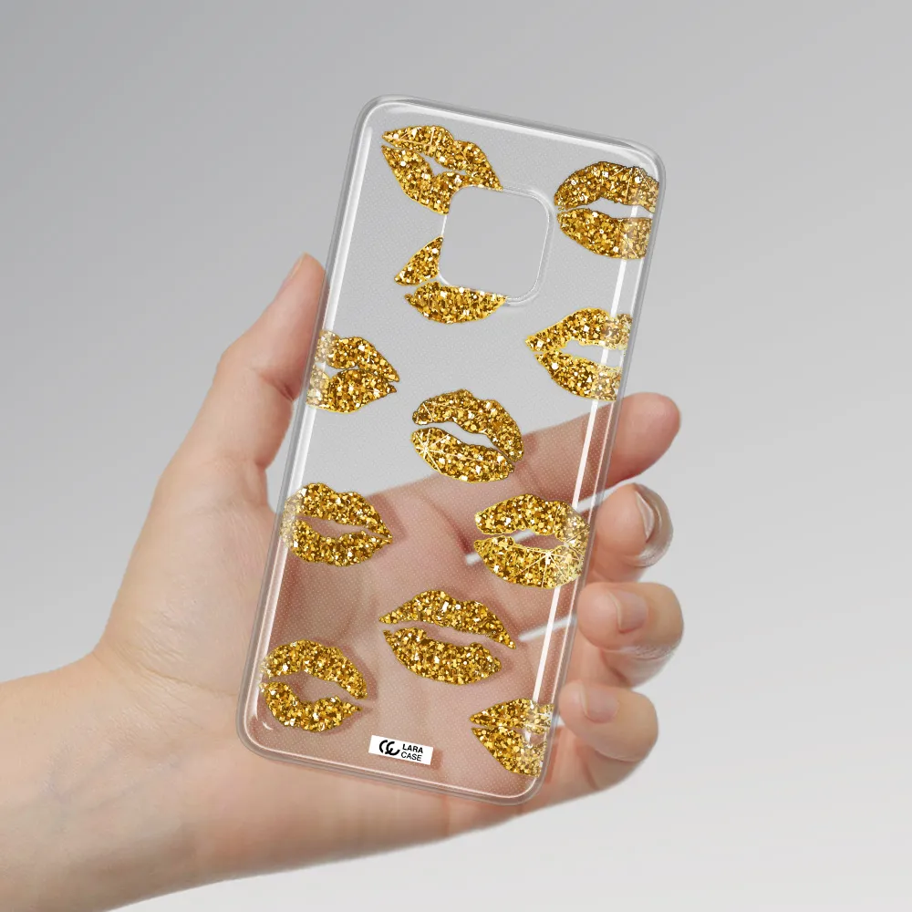 Glitter Lips Huawei Mate 20 Pro Clear TPU Case