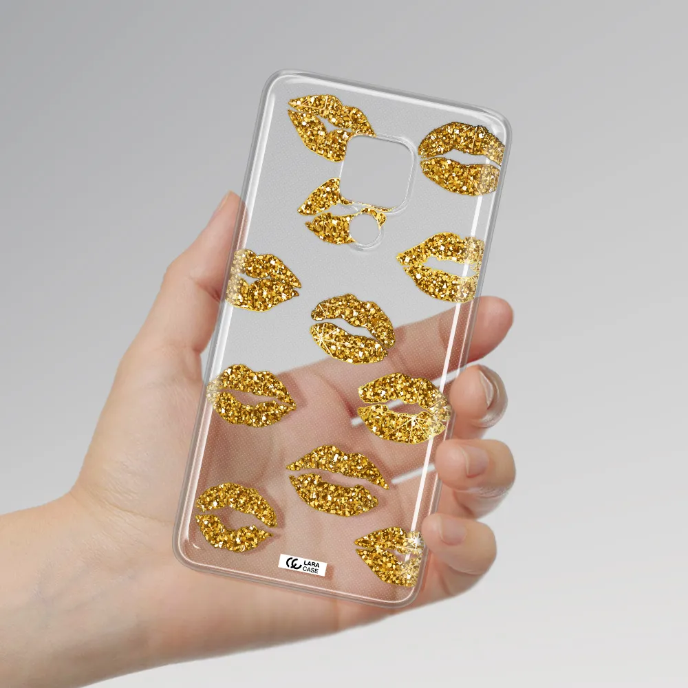 Glitter Lips Huawei Mate 20X Clear TPU Case