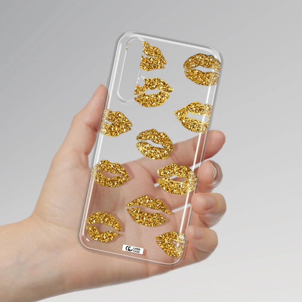 Glitter Lips Huawei Nova 5t Clear TPU Case