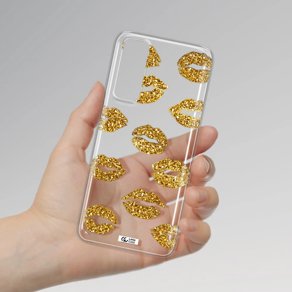 Glitter Lips Huawei P Smart 2021 Clear TPU Case