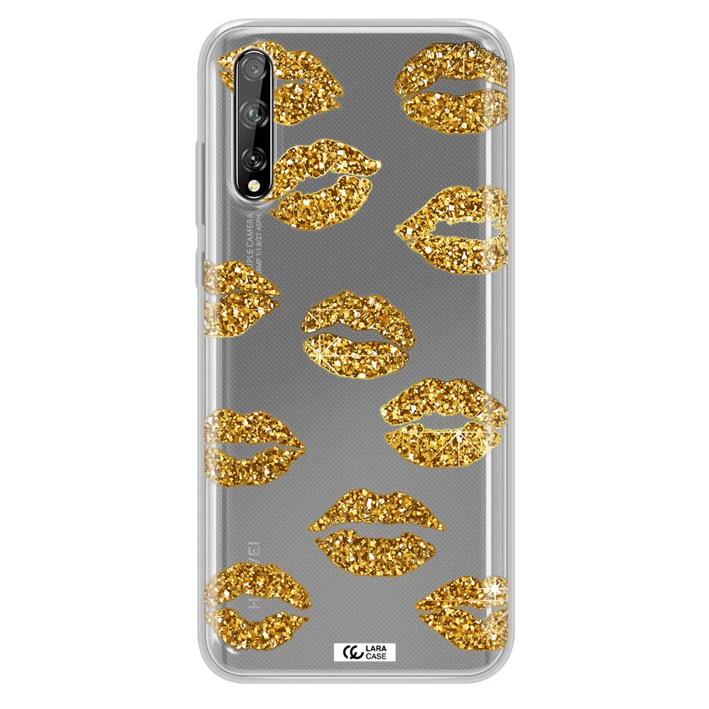 Glitter Lips Huawei P Smart S Clear TPU Case