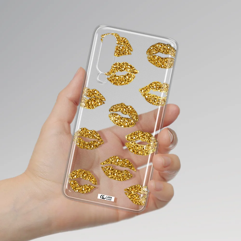 Glitter Lips Huawei P30 Clear TPU Case