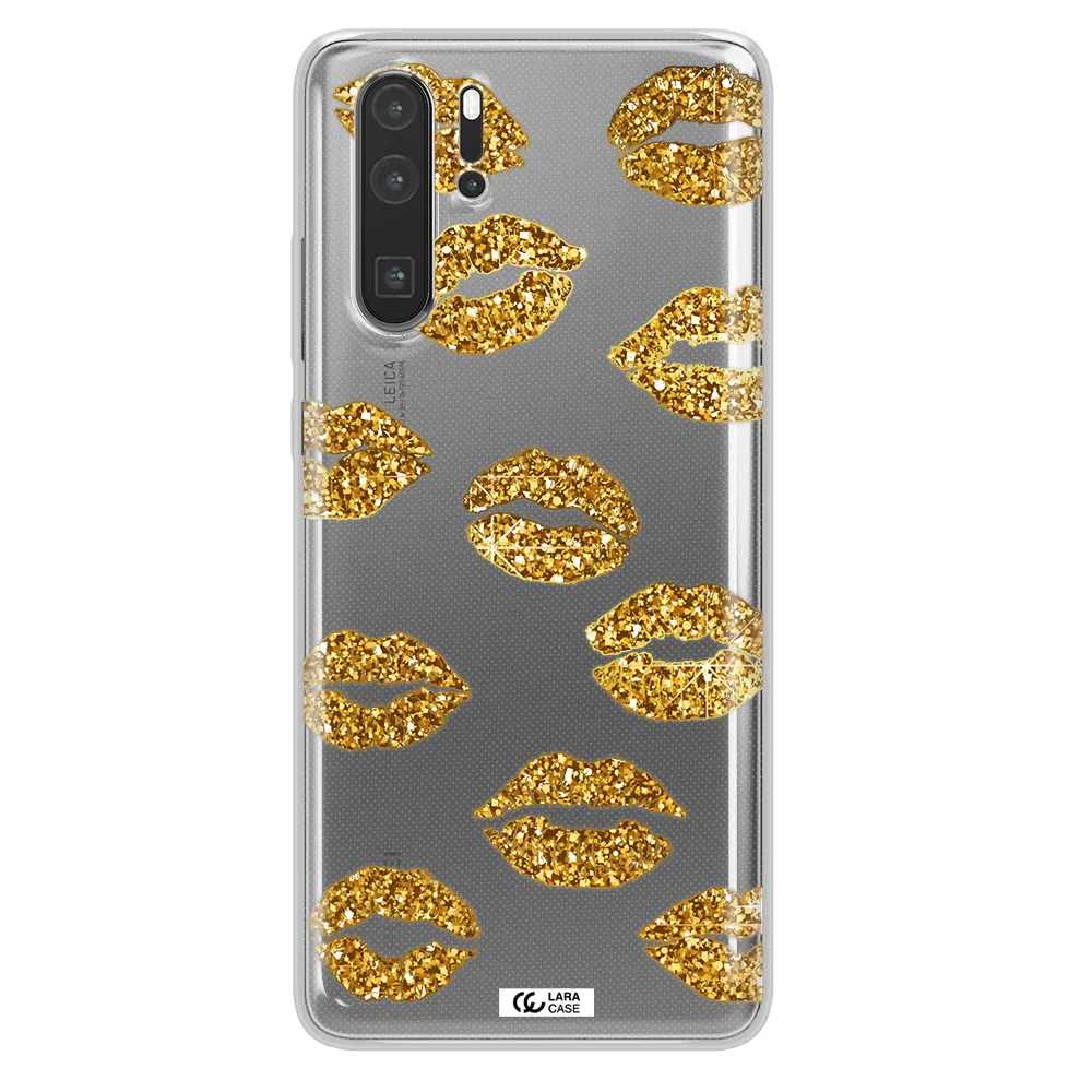 Glitter Lips Huawei P30 Pro Clear TPU Case