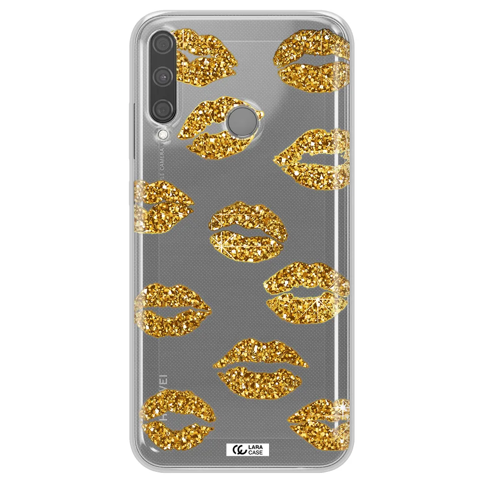 Glitter Lips Huawei P40 Lite E Clear TPU Case