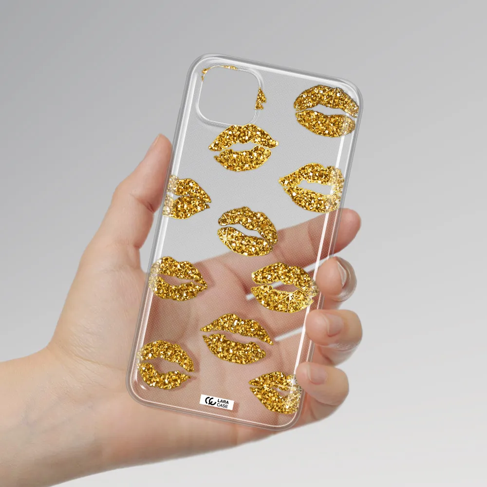 Glitter Lips Huawei Y5P Clear TPU Case