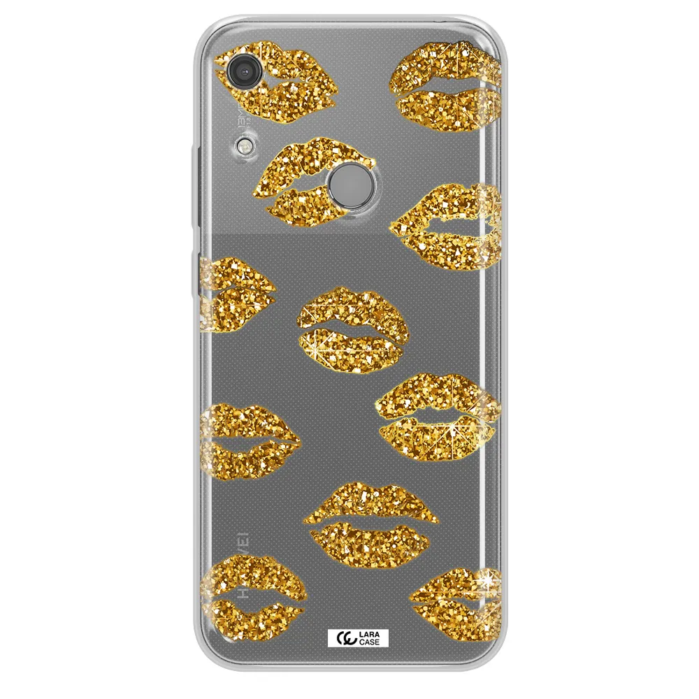 Glitter Lips Huawei Y6S Clear TPU Case