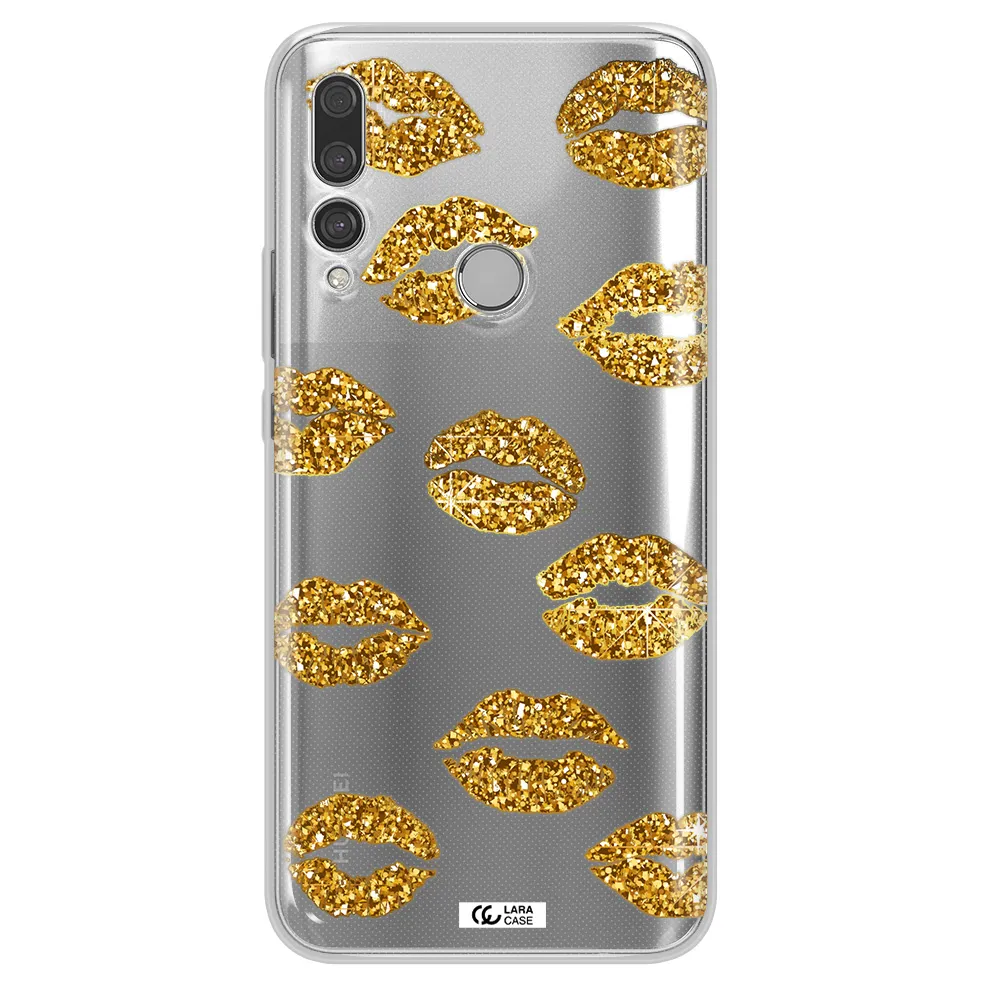 Glitter Lips Huawei Y9 Prime 2019 Clear TPU Case