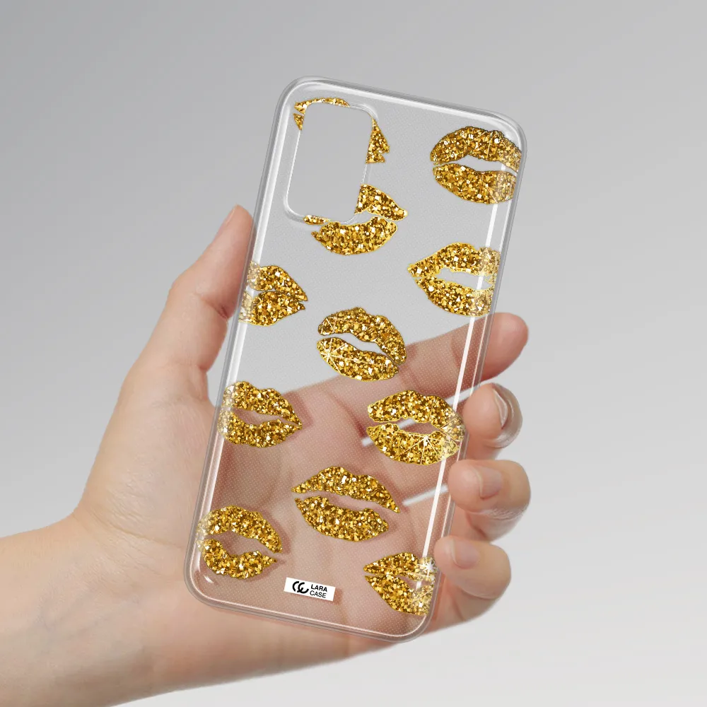 Glitter Lips Samsung A03S Clear TPU Case