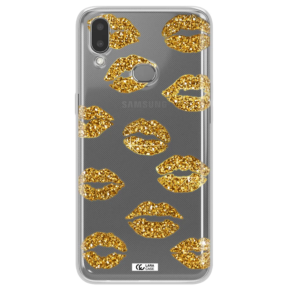 Glitter Lips Samsung A10S Clear TPU Case