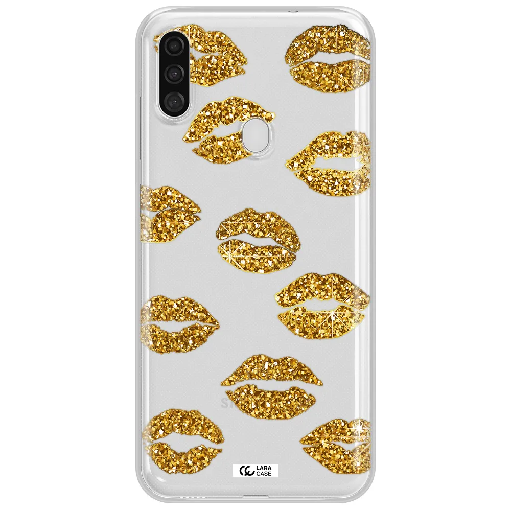 Glitter Lips Samsung A11 Clear TPU Case