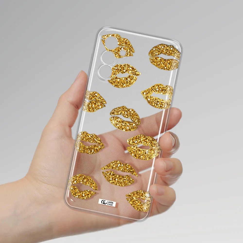 Glitter Lips Samsung A13 5G Clear Tpu Case