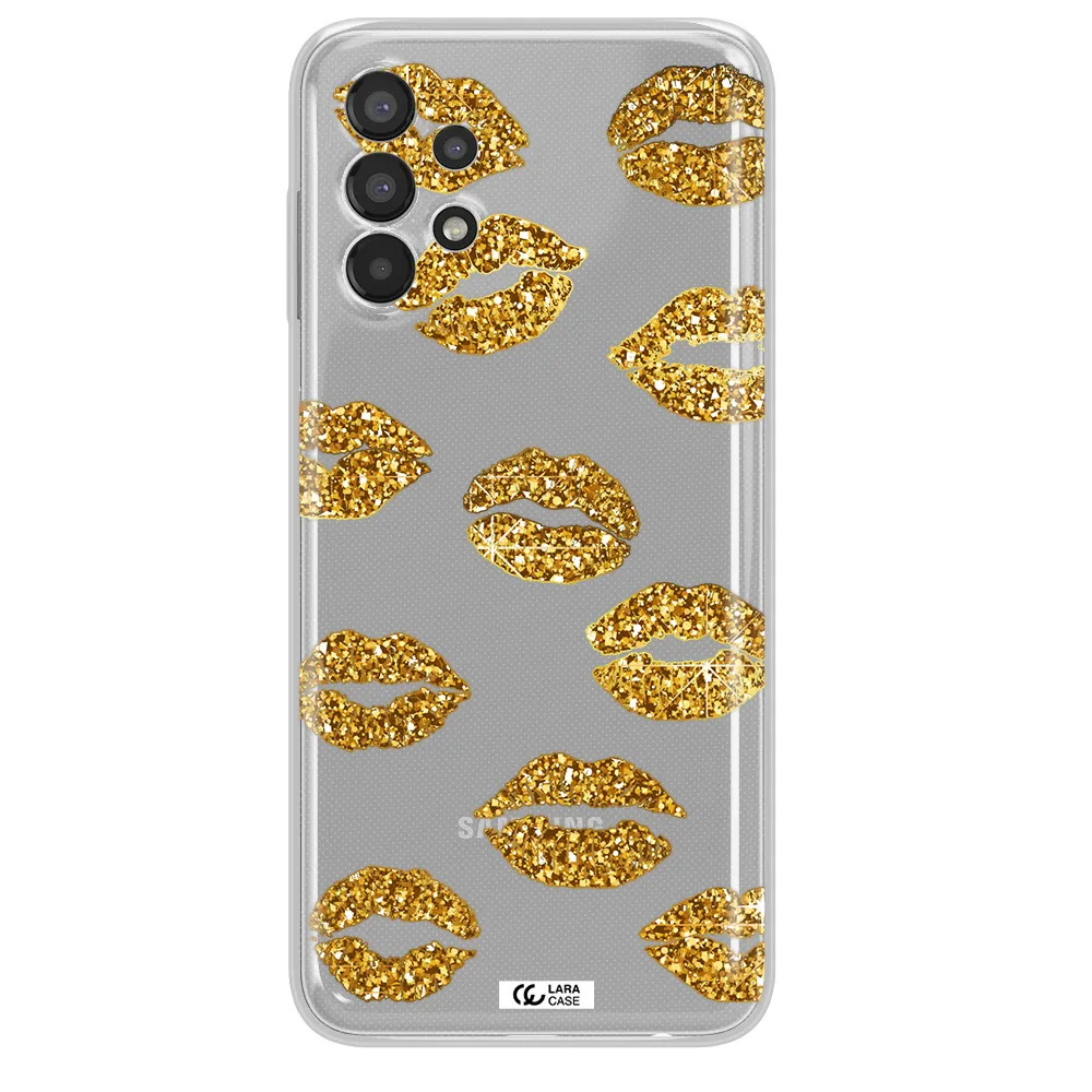 Glitter Lips Samsung A13 Clear TPU Case