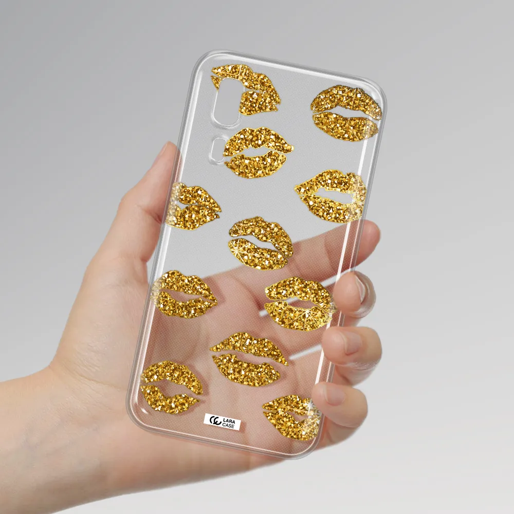 Glitter Lips Samsung A2 Core Clear TPU Case