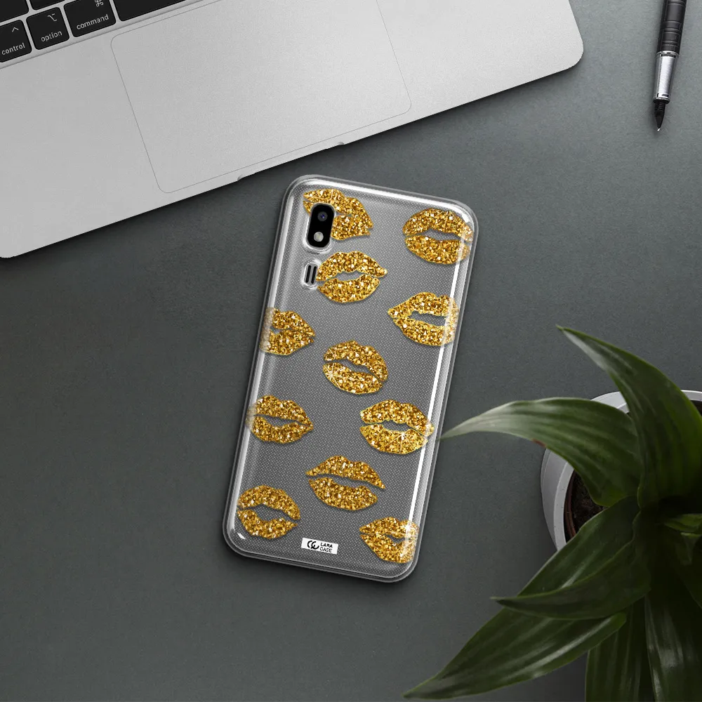 Glitter Lips Samsung A2 Core Clear TPU Case