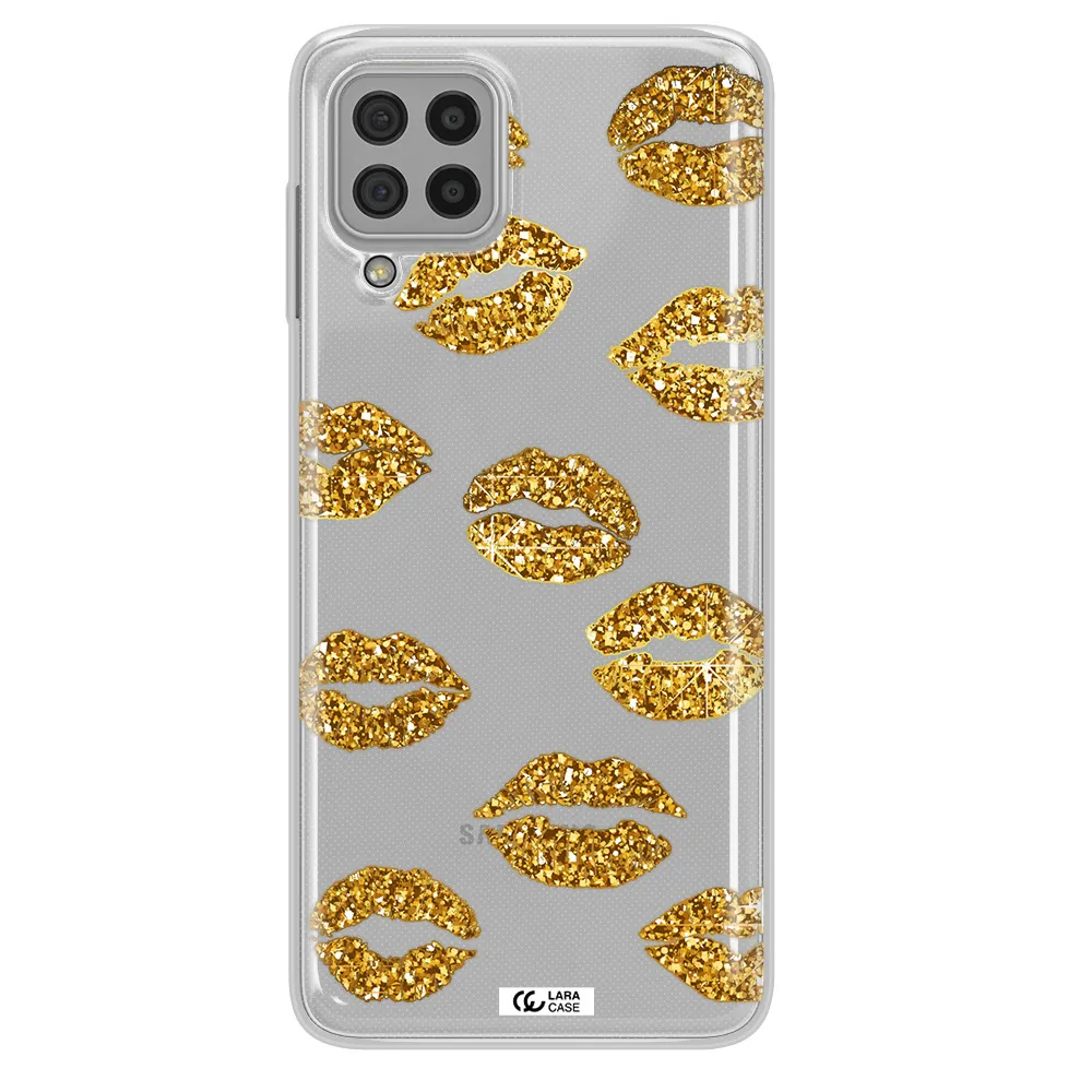 Glitter Lips Samsung A22 4g Clear TPU Case