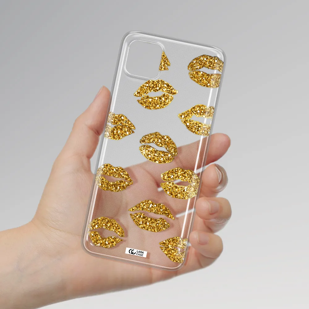 Glitter Lips Samsung A22 5g Clear TPU Case