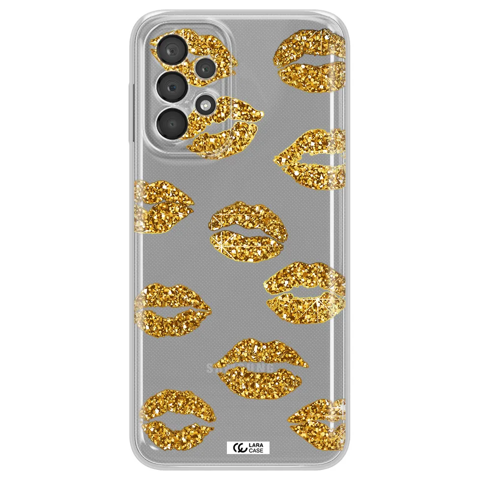 Glitter Lips Samsung A23 5G Clear Tpu Case