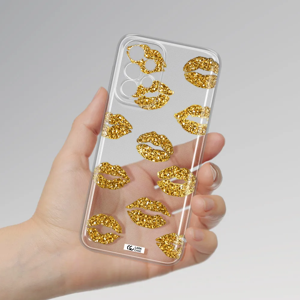 Glitter Lips Samsung A23 5G Clear Tpu Case