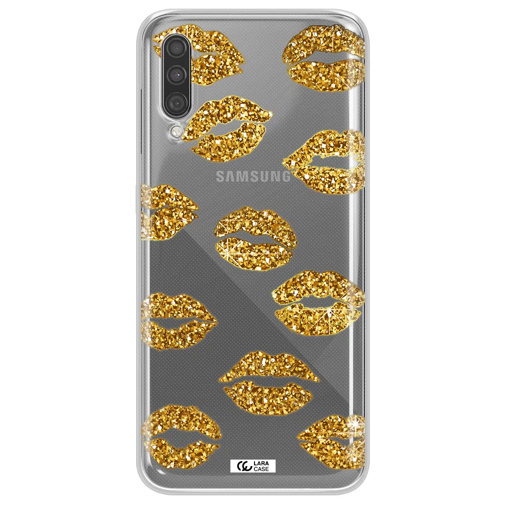 Glitter Lips Samsung A30S Clear TPU Case