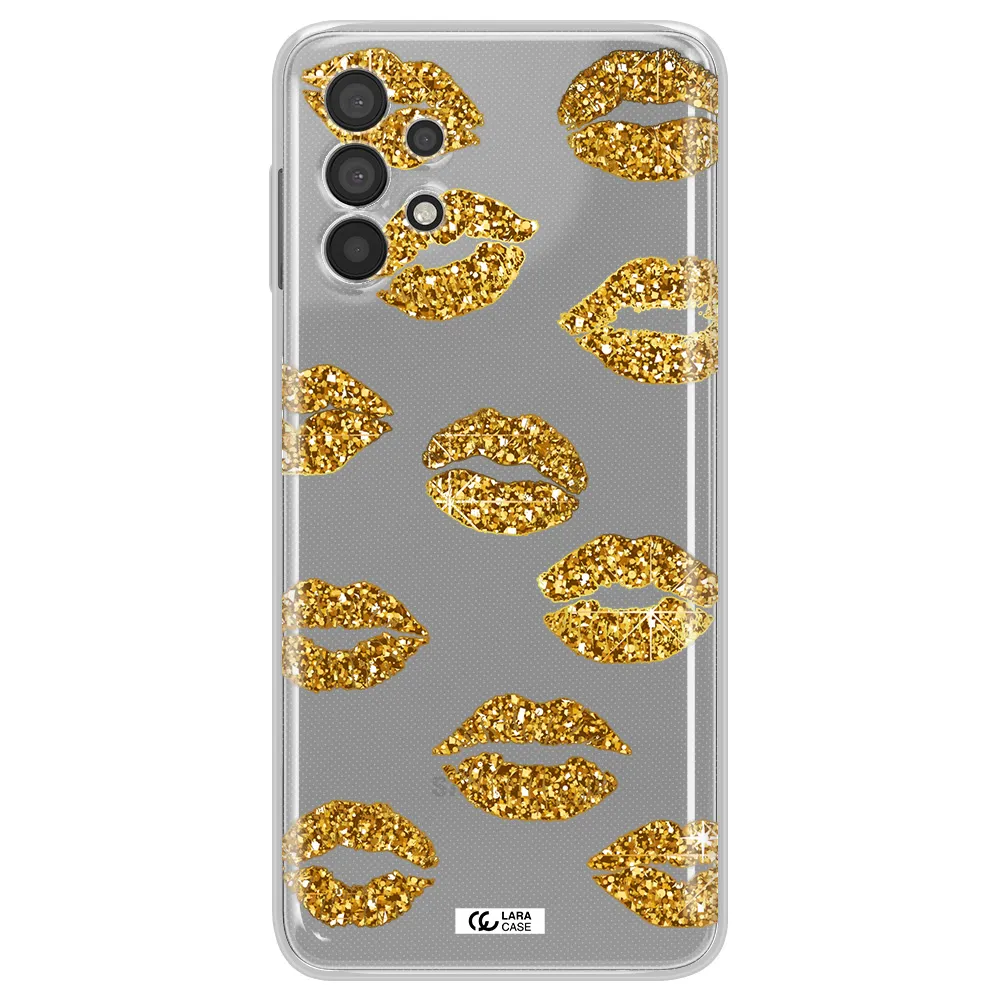Glitter Lips Samsung A32 4G Clear Tpu Case