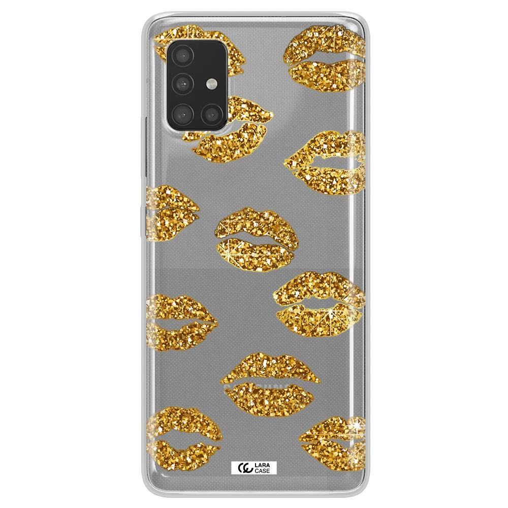 Glitter Lips Samsung A51 Clear TPU Case