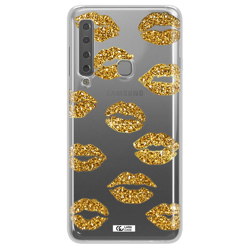 Glitter Lips Samsung A9 2018 Clear TPU Case