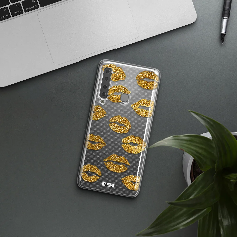 Glitter Lips Samsung A9 2018 Clear TPU Case
