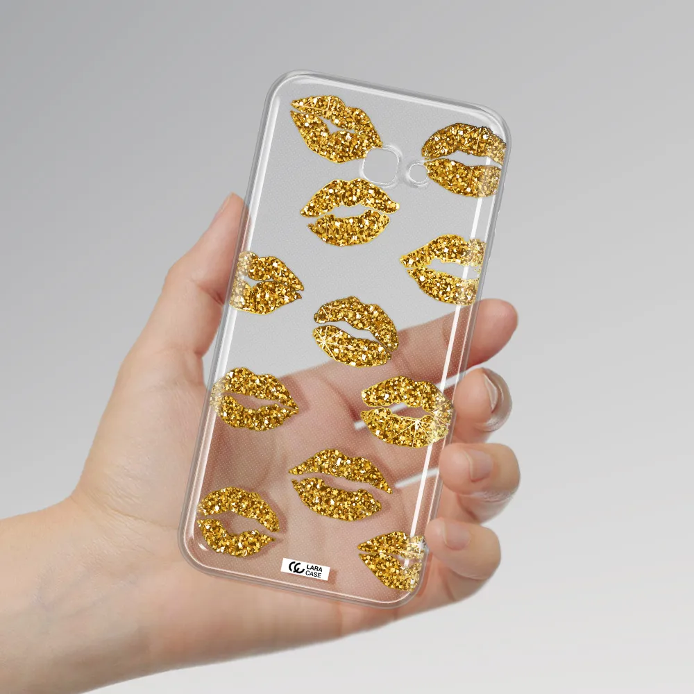 Glitter Lips Samsung J4 Plus Clear TPU Case