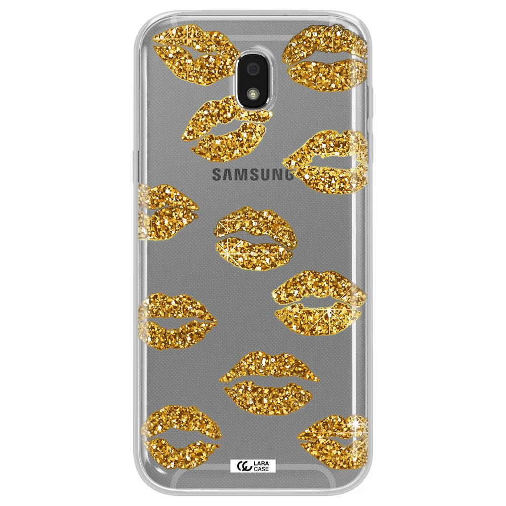 Glitter Lips Samsung J5 2017 Clear TPU Case