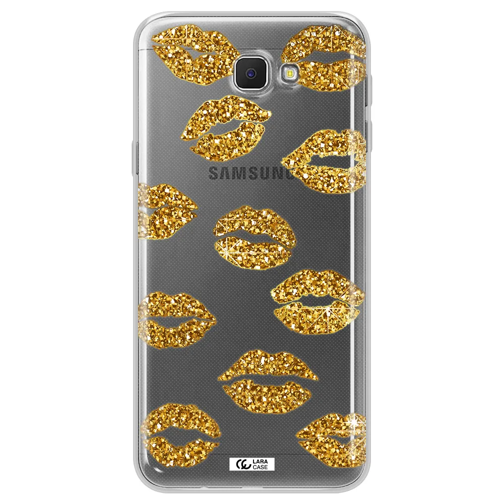 Glitter Lips Samsung J5 Prime Clear TPU Case