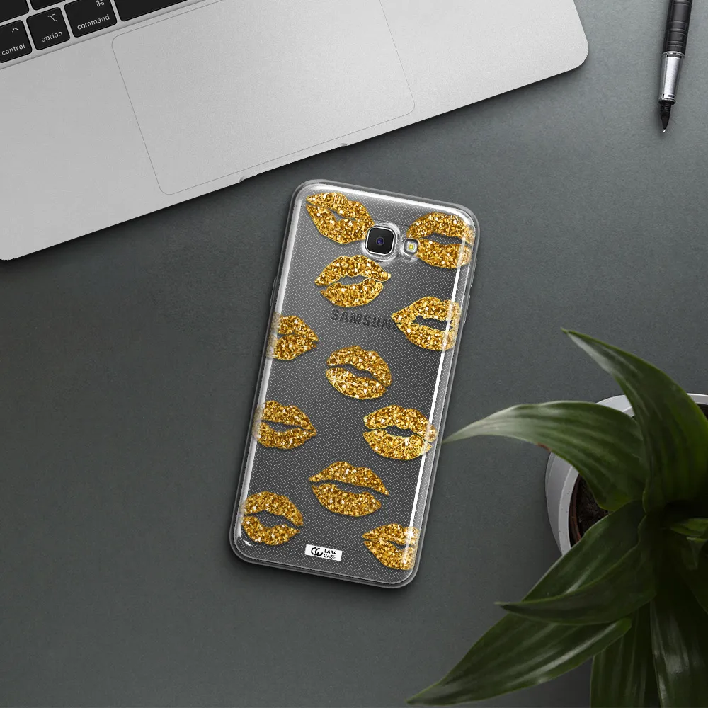 Glitter Lips Samsung J5 Prime Clear TPU Case