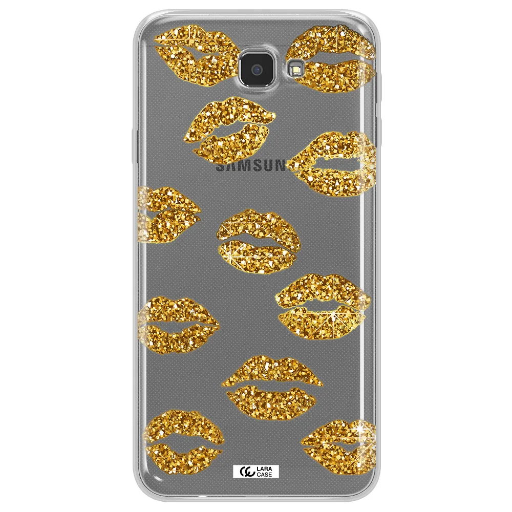 Glitter Lips Samsung J7 Prim Clear TPU Case