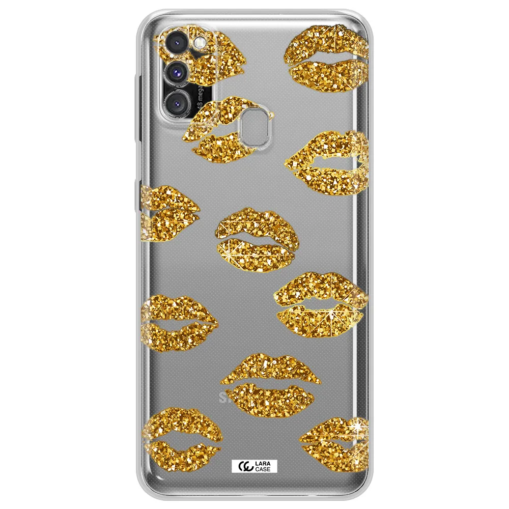 Glitter Lips Samsung M30S Clear TPU Case