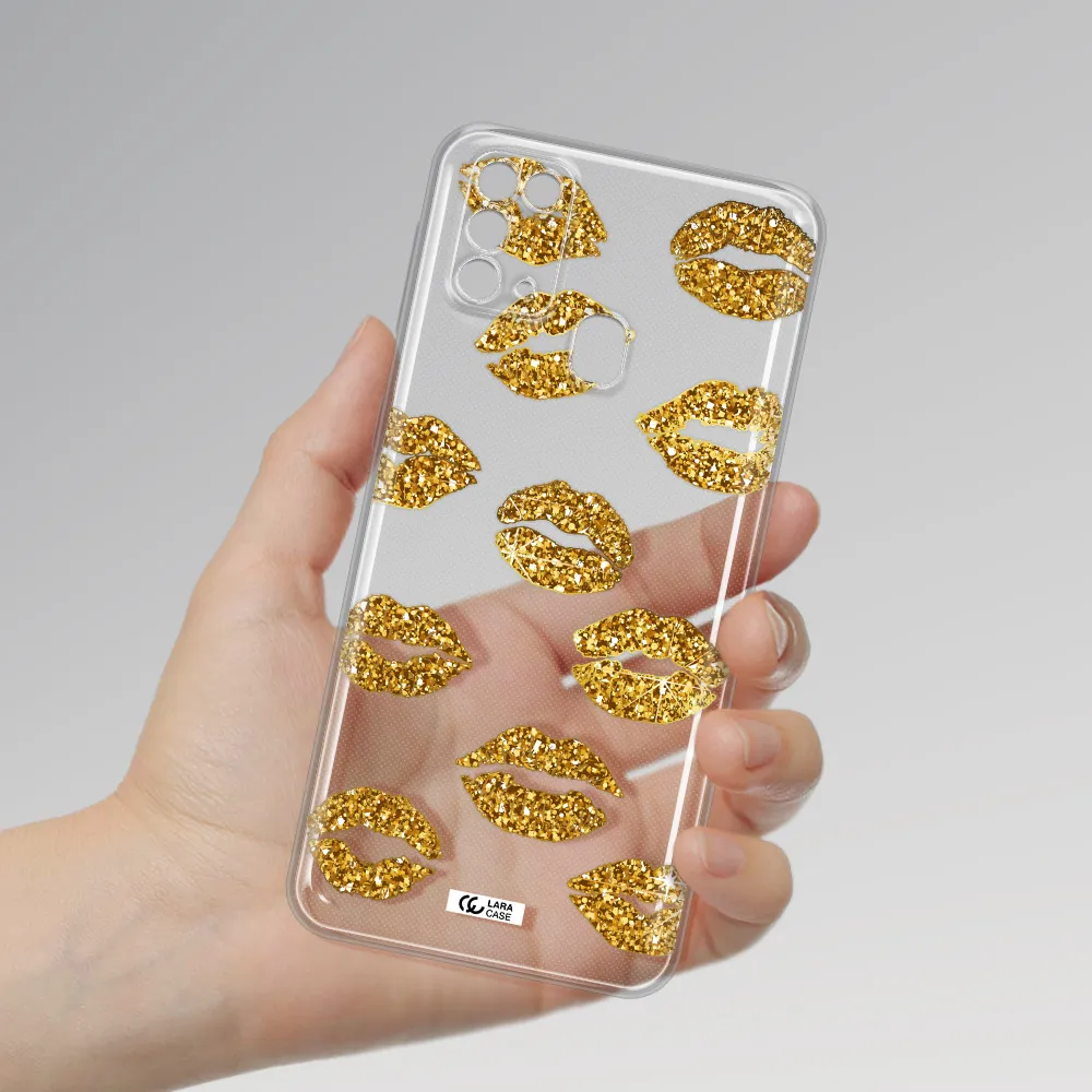Glitter Lips Samsung M31 Clear TPU Case