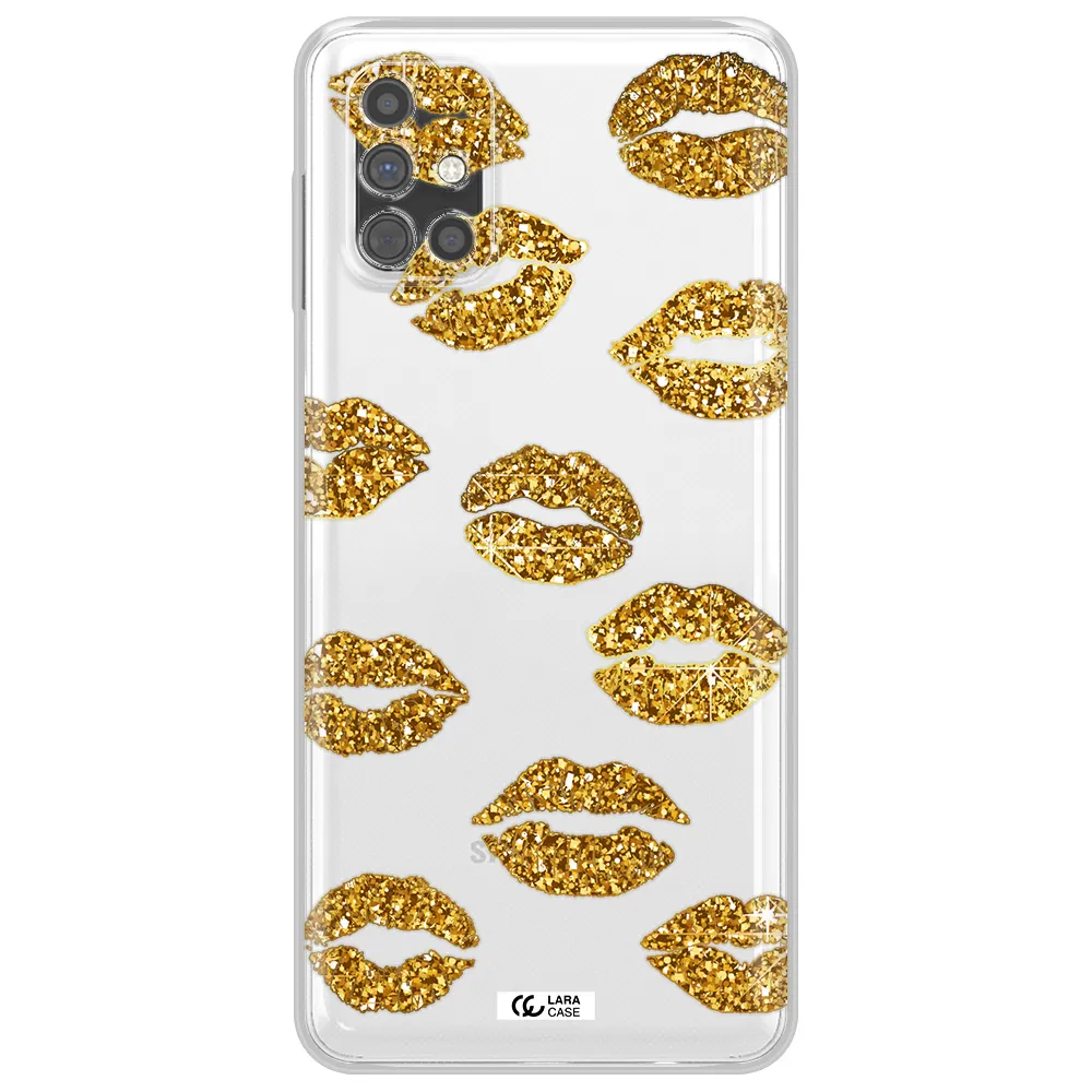 Glitter Lips Samsung M51 Clear TPU Case
