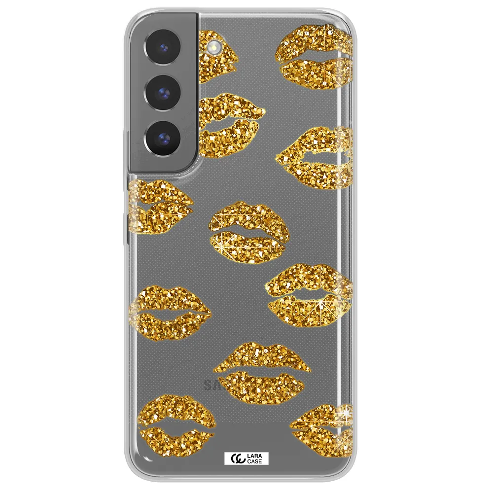 Glitter Lips Samsung S 22 Plus Clear TPU Case