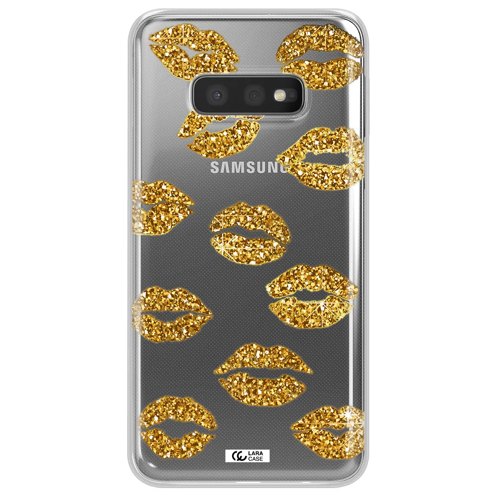 Glitter Lips Samsung S10e Clear TPU Case