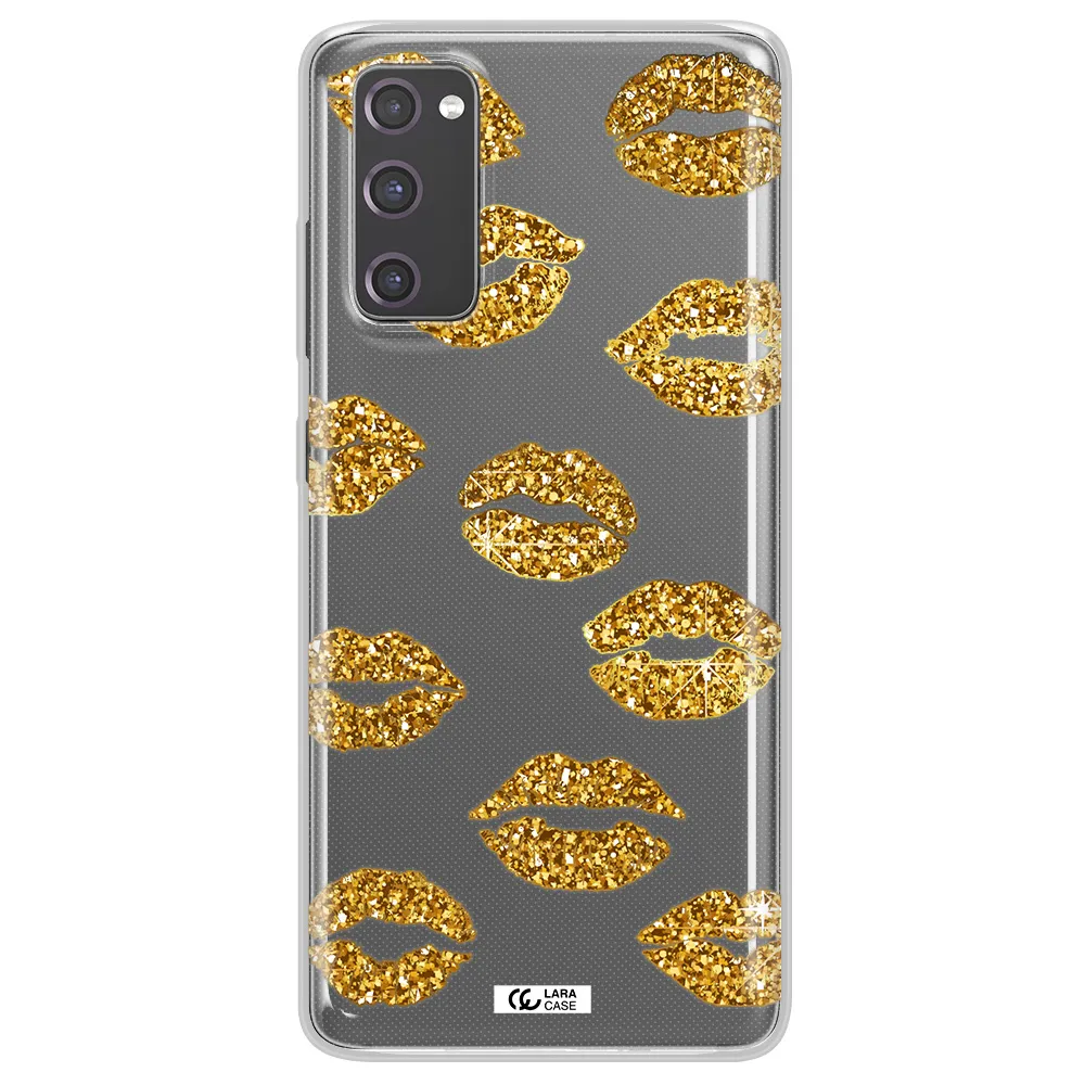 Glitter Lips Samsung S20 Fe Clear TPU Case