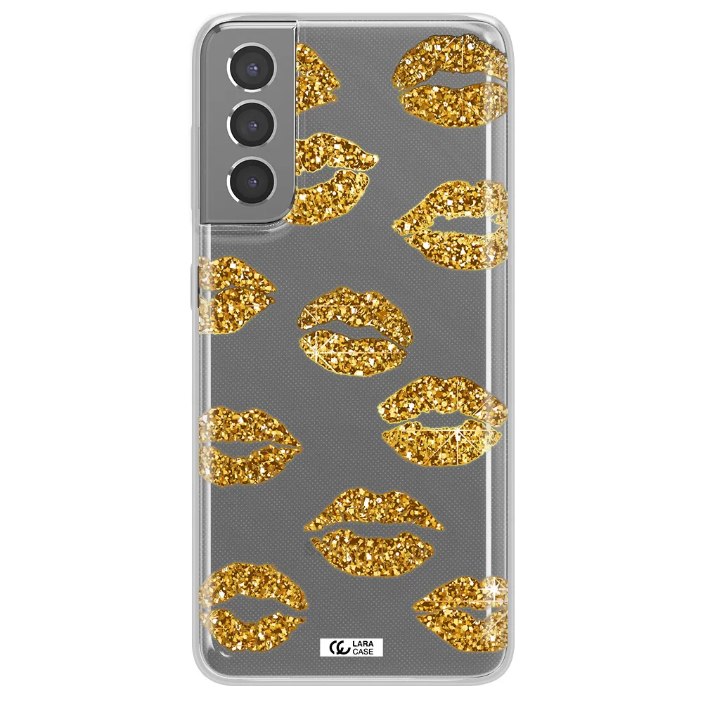 Glitter Lips Samsung S21 Clear TPU Case
