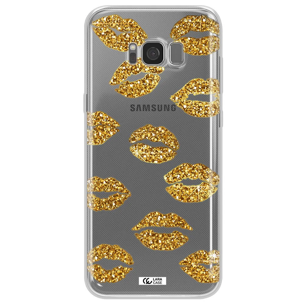 Glitter Lips Samsung S8 Clear TPU Case