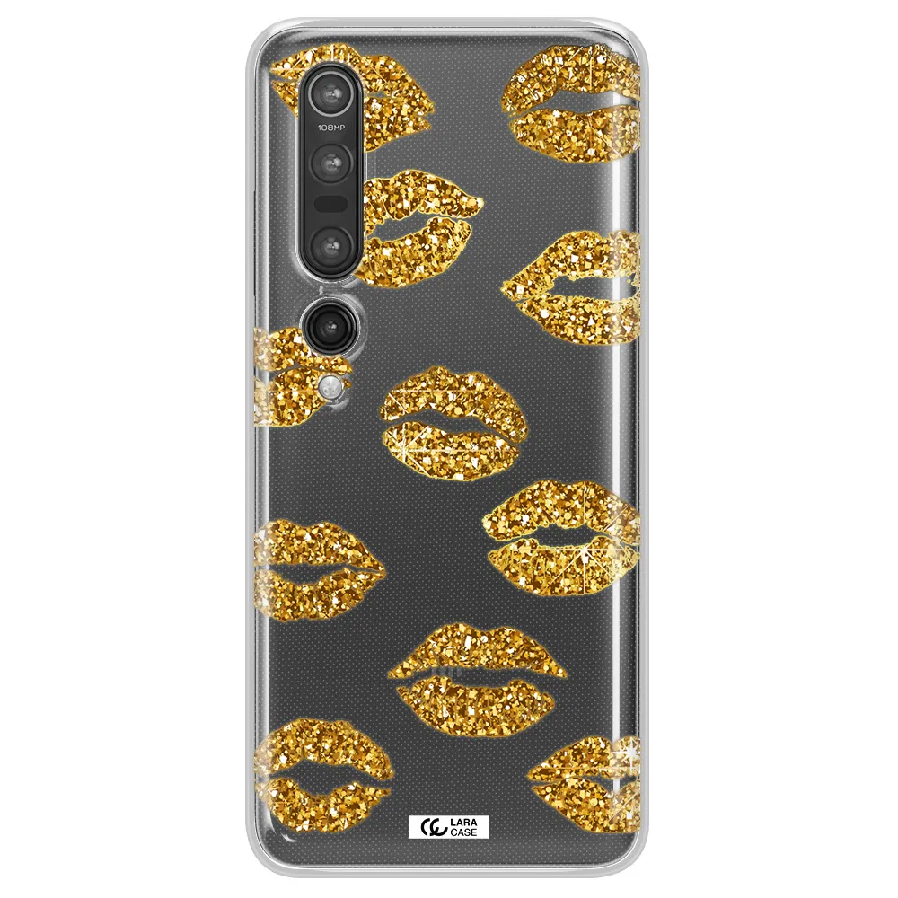 Glitter Lips Xiaomi Mi 10 Pro Clear TPU Case