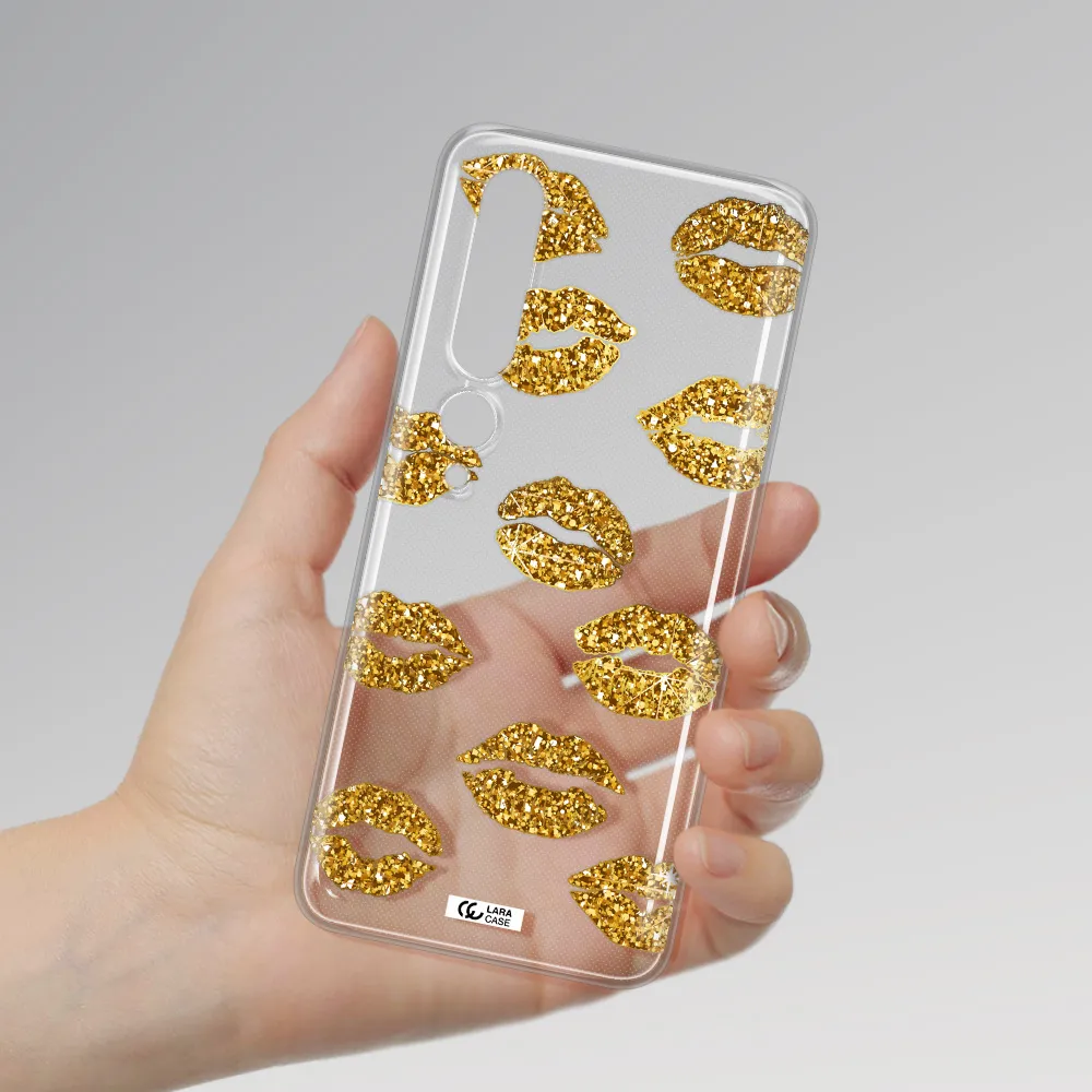 Glitter Lips Xiaomi Mi 10 Pro Clear TPU Case