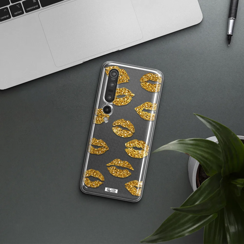 Glitter Lips Xiaomi Mi 10 Pro Clear TPU Case