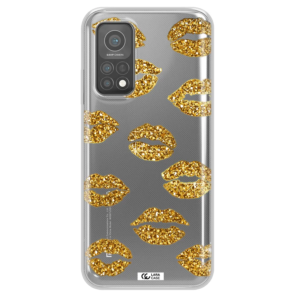 Glitter Lips Xiaomi Mi 10 T Pro Clear TPU Case