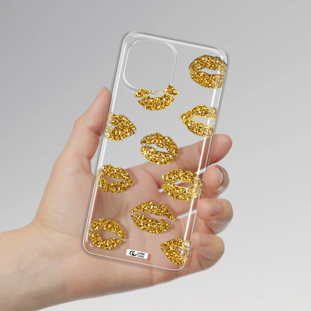 Glitter Lips Xiaomi Mi 11 Lite Clear TPU Case