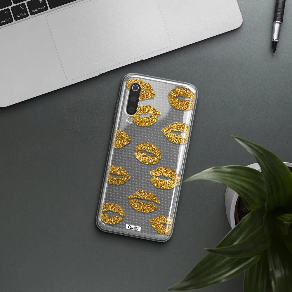 Glitter Lips Xiaomi Mi 9 Clear TPU Case