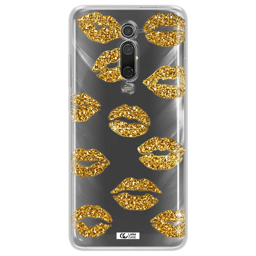 Glitter Lips Xiaomi Mi 9T Clear TPU Case